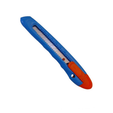 Couteau en plastique antidérapant à double couleur de 9 mm